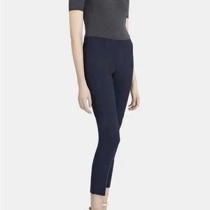 Theory Belisa 3 Pants Trouser Sevona Stretch Wool Crop Ankle Slim 2 Black NWT